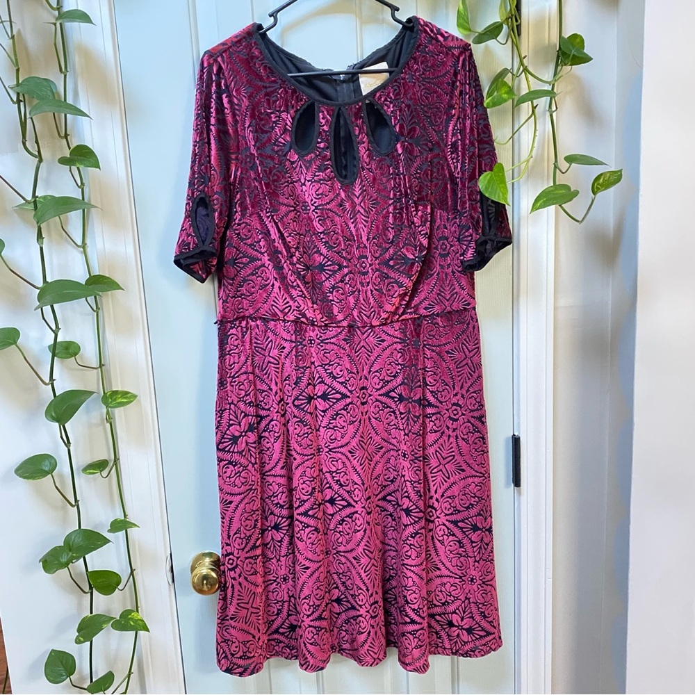 ModCloth Vintage Velvet Party Dress sz 1X